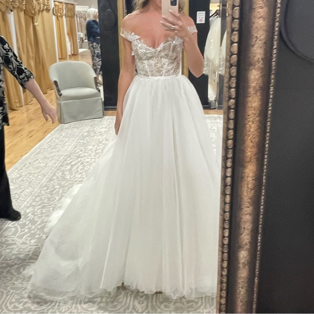 Wedding dress over skirt